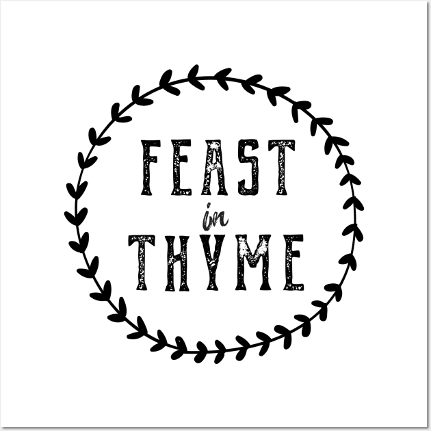 Feast In Thyme Leafy Logo Wall Art by Feastinthyme